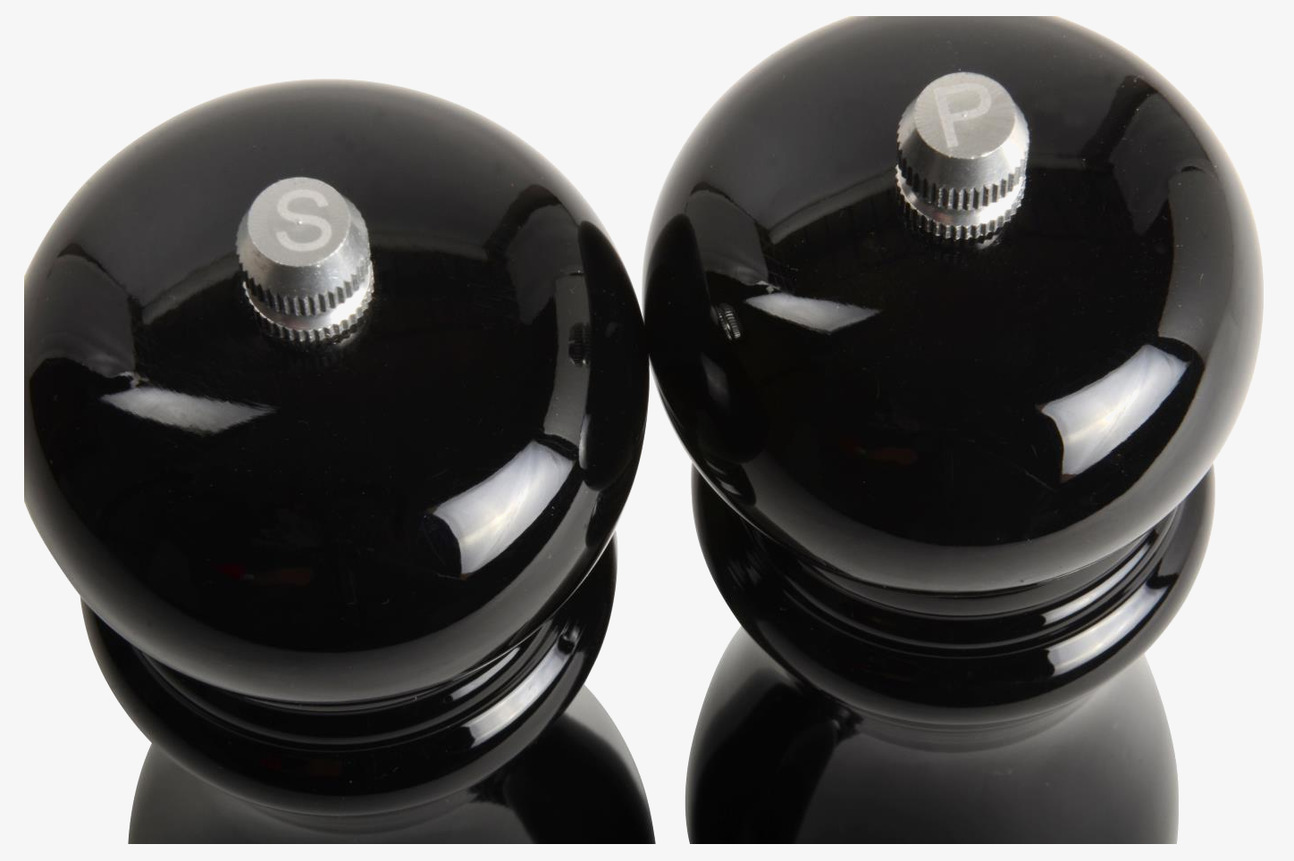 Salt/Pepparkvarn Svart IB Laursen Krydd och örtförvaring Glasburkar för kryddor örter Saltförvaring Pepparkvarnar Saltskedar