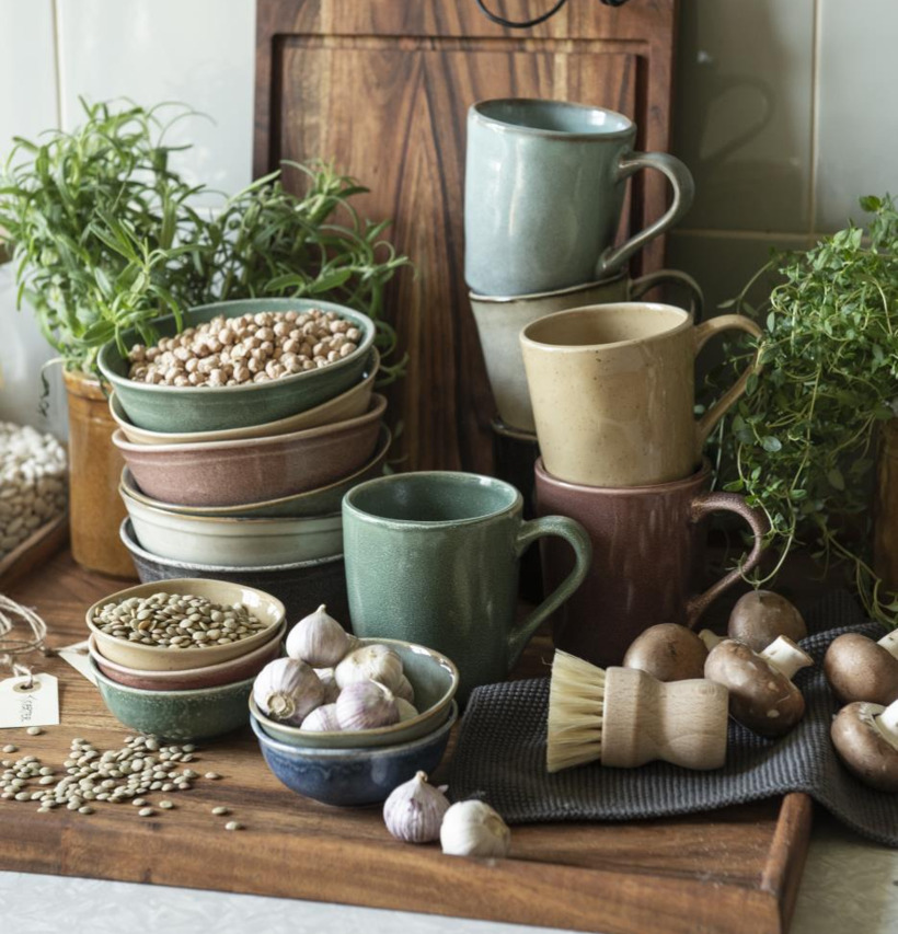 Mugg Stengods Light Blue Dunes IB Laursen Muggar/koppar i porslin, keramik, papper eller biologiskt material organiskt