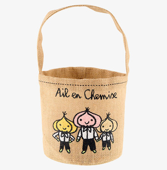 Bild av charmig och funktionell jute förvaringspåse