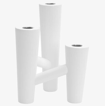 Ljusstake Nivå Vit från Dixie i modern och stilren design