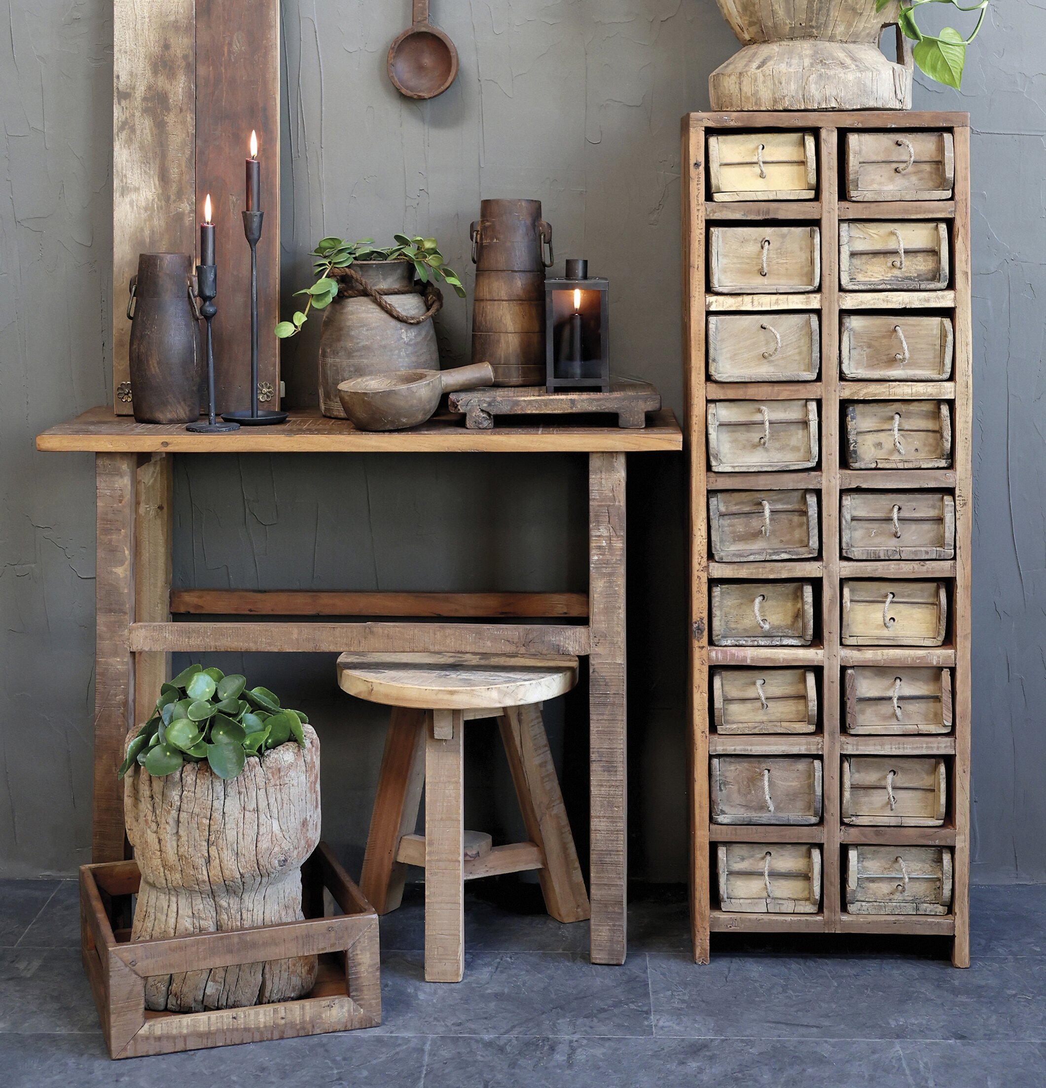 Trälåda Natur Chic Antique Förvaringslådor och korgar Boxar Förvaringsboxar Porslinsboxar Trälådor Smyckesboxar i porslin Förvaringsbrickor Murstensformar