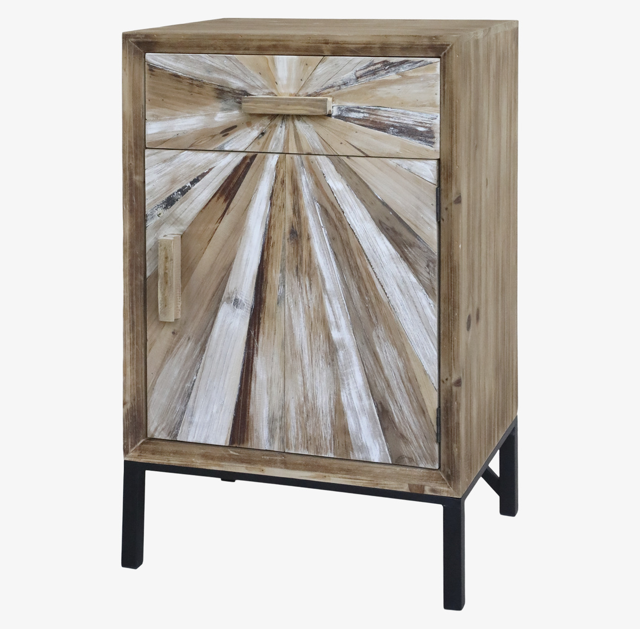 Träskåp Natur Chic Antique Skåp (ej för nycklar eller medicin) Vägghyllor som mer är en möbel