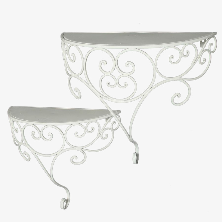 Vägghylla Set/2 Antikvit Ambiente Haus Vägghyllor