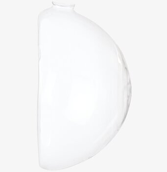 Bild av elegant väggvas i klart glas för inredning