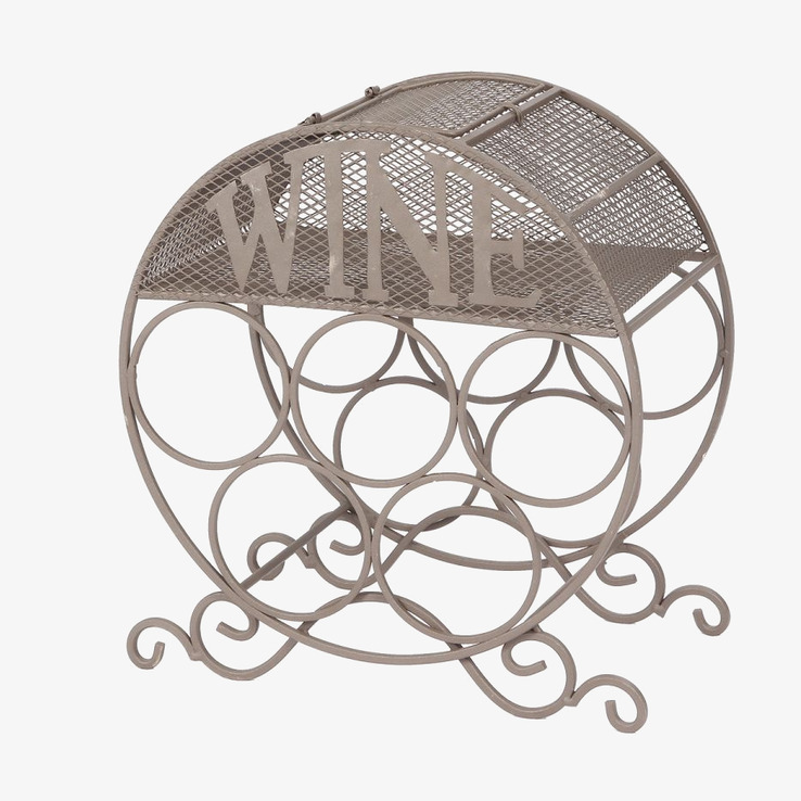 Bild av elegant vinställ i taupe för stilfull heminredning