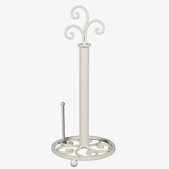 Bild av elegant pappershållare i antikvit smidesdesign