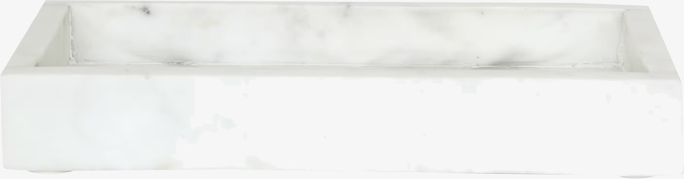 Fat Marmor Rekt. Vit från Strömshaga med vit marmoryta