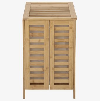 Bild av modern och funktionell tvättkorg i bambu