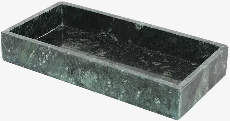 Fat Marmor Rekt. Grön från Strömshaga, elegant och stilren