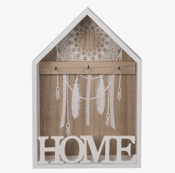 Foto av nyckelförvaring med drömfångare i bohemisk stil