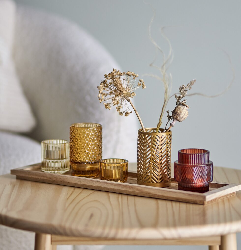 Ljusfat Inkl Ljushållare Bloomingville Ljusstakar Adventsstakar Ljushyllor