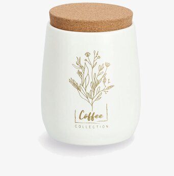 Bild av dekorativ plåtburk med botaniskt mönster