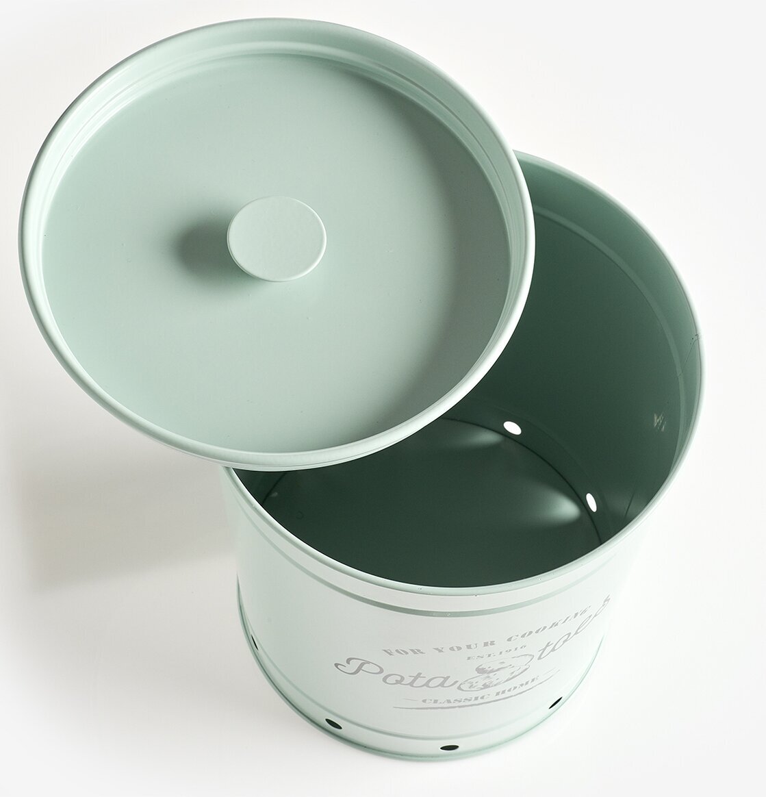 Plåtburk Potatis Mint Zeller Plåtburkar Metallburkar