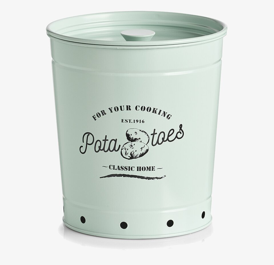 Plåtburk Potatis Mint Zeller Plåtburkar Metallburkar