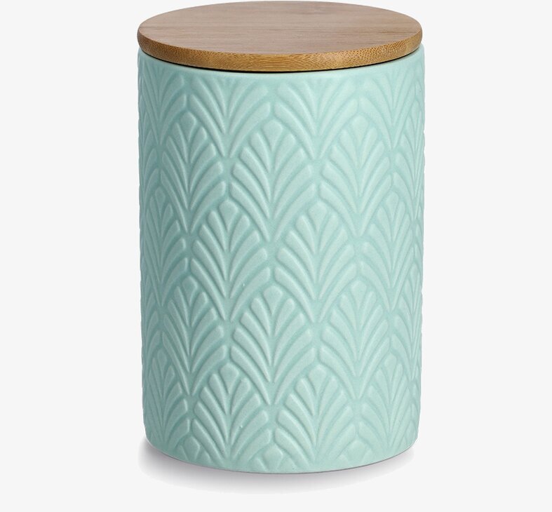 Förvaringsburk Keramik Mint Zeller Förvaringslådor och korgar Boxar Förvaringsboxar Porslinsboxar Trälådor Smyckesboxar i porslin Förvaringsbrickor Murstensformar