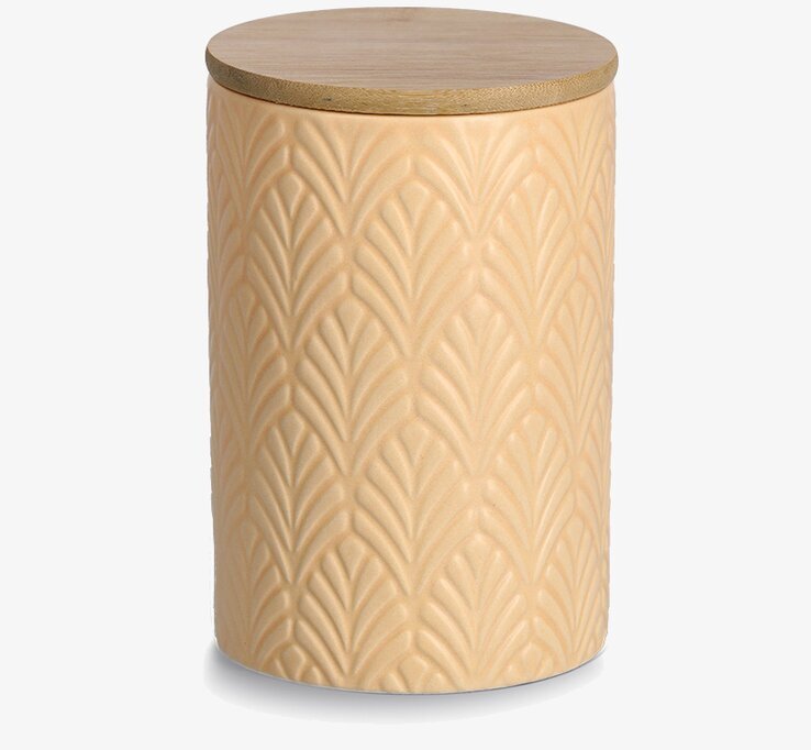 Förvaringsburk Keramik Aprikos Zeller Förvaringslådor och korgar Boxar Förvaringsboxar Porslinsboxar Trälådor Smyckesboxar i porslin Förvaringsbrickor Murstensformar