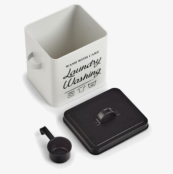 Bild av plåtburk för tvättmedel - funktionell design