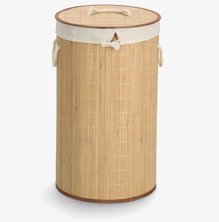 Tvättkorg Bambu Rund Zeller Tvättkorgar