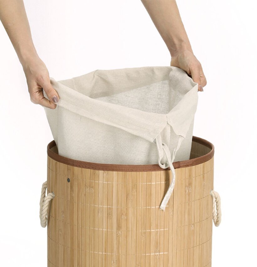 Tvättkorg Bambu Rund Zeller Tvättkorgar