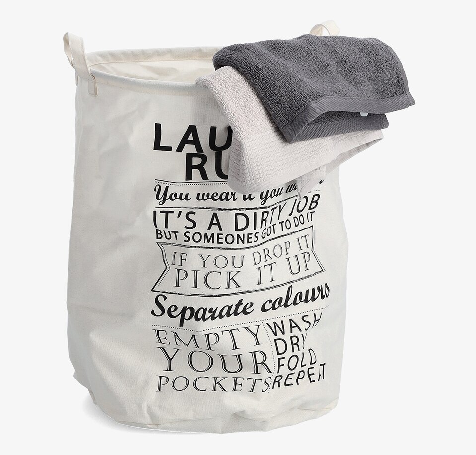 Tvättkorg - Laundry Rules Zeller Tvättkorgar