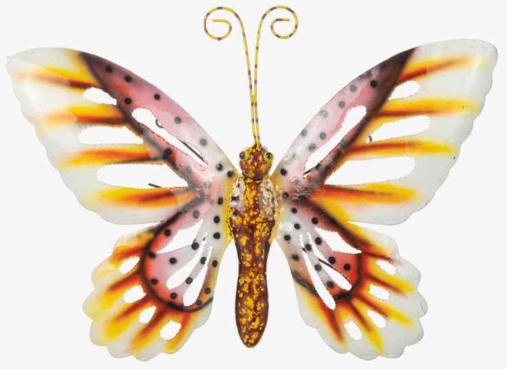 Fjäril Hamrad Plåt 38cm Different Design