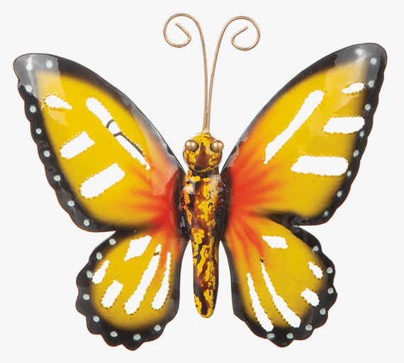 Fjäril Hamrad Plåt 19cm Different Design Övrig prydnad/dekoration för inredning innemiljö utemiljö