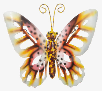 Fjäril Hamrad Plåt 19cm Different Design