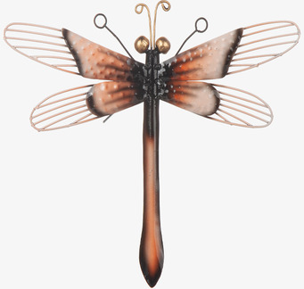 Trollslända Vägg Hamrad Plåt 25cm Different Design