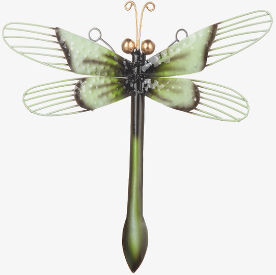 Trollslända Vägg Hamrad Plåt 25cm Different Design