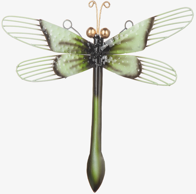 Trollslända Vägg Hamrad Plåt 25cm Different Design Övrig prydnad/dekoration för inredning innemiljö utemiljö