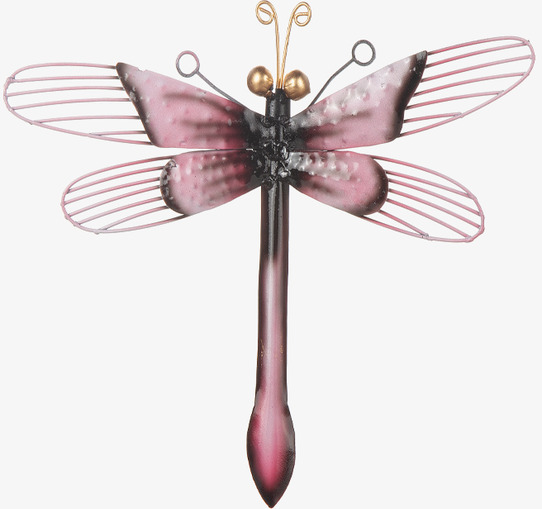 Trollslända Vägg Hamrad Plåt 25cm Different Design