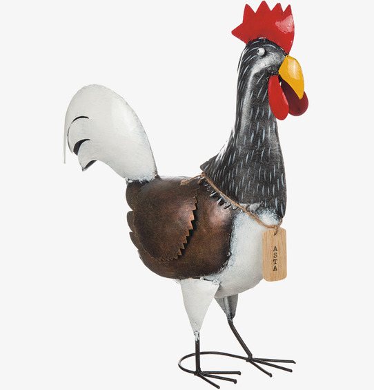 Höna Asta Hamrad Plåt 40cm Different Design Övrig prydnad/dekoration för inredning innemiljö utemiljö