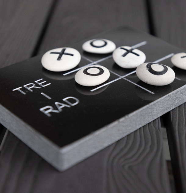 Tre I Rad Granit Different Design Brädspel