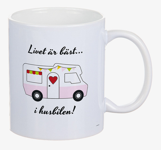 Porslinsmugg Husbil Different Design