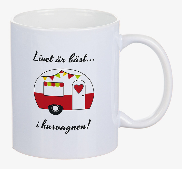 Porslinsmugg Husvagn Different Design Muggar/koppar i porslin, keramik, papper eller biologiskt material organiskt ekologiskt Termomuggar utan