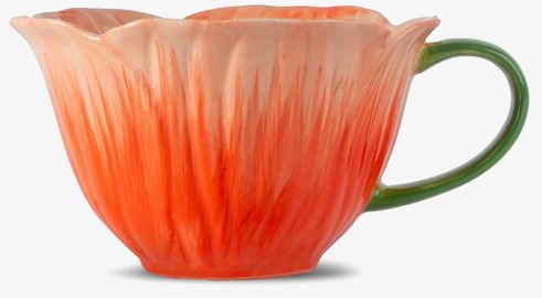 Tekopp Poppy Röd By ON Muggar/koppar i porslin, keramik, papper eller biologiskt material organiskt ekologiskt Termomuggar