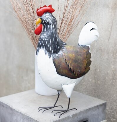 Bild av dekorativ skulptur: Höna i konstnärlig design