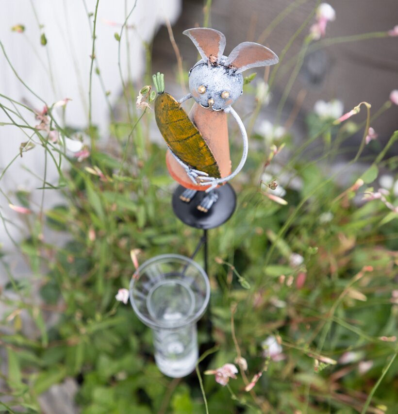 Regnmätare Kanin Hamrad Plåt Different Design