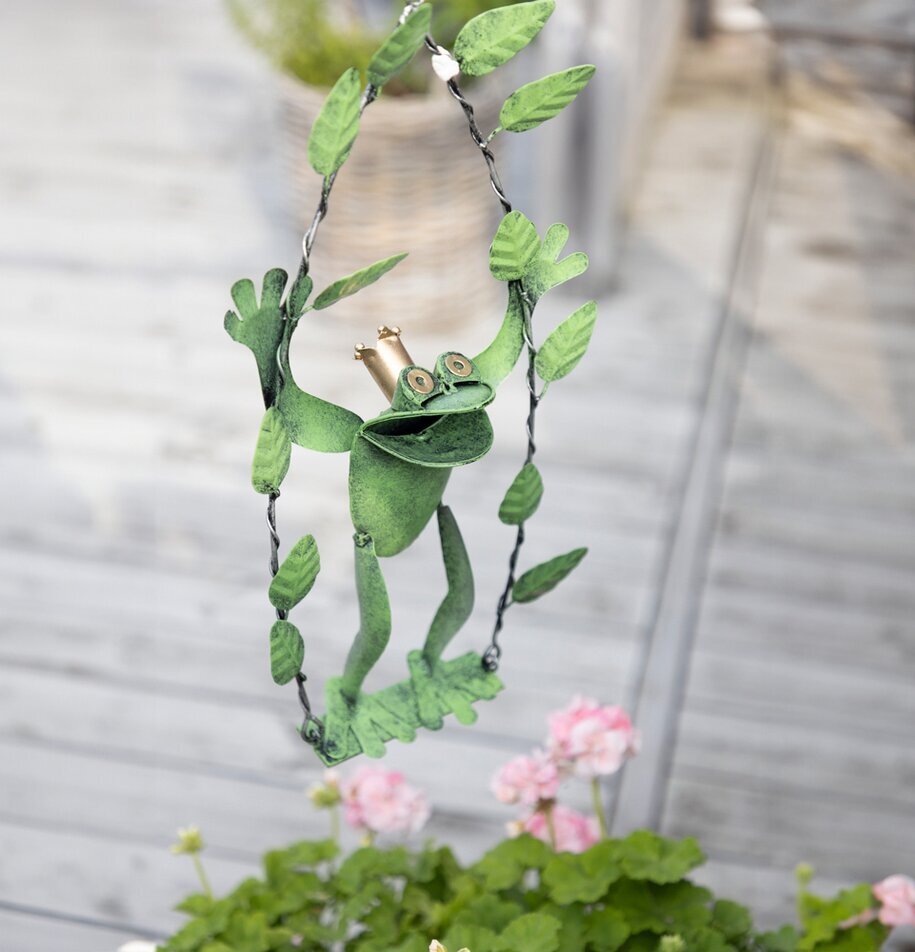 Gungande Groda Hamrad Plåt Different Design Övrig prydnad/dekoration för inredning innemiljö utemiljö