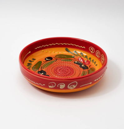 Bild av vacker keramisk rivplatta med färgglad design