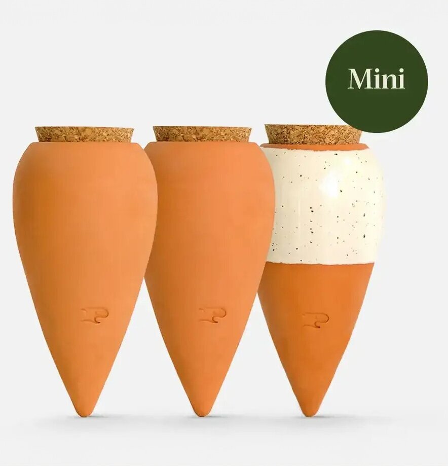 Trio Mini Ollas Pepin Självbevattnare Självbevattning Bevattningsglas Droppvattnare Droppbevattnare Droppbevattning