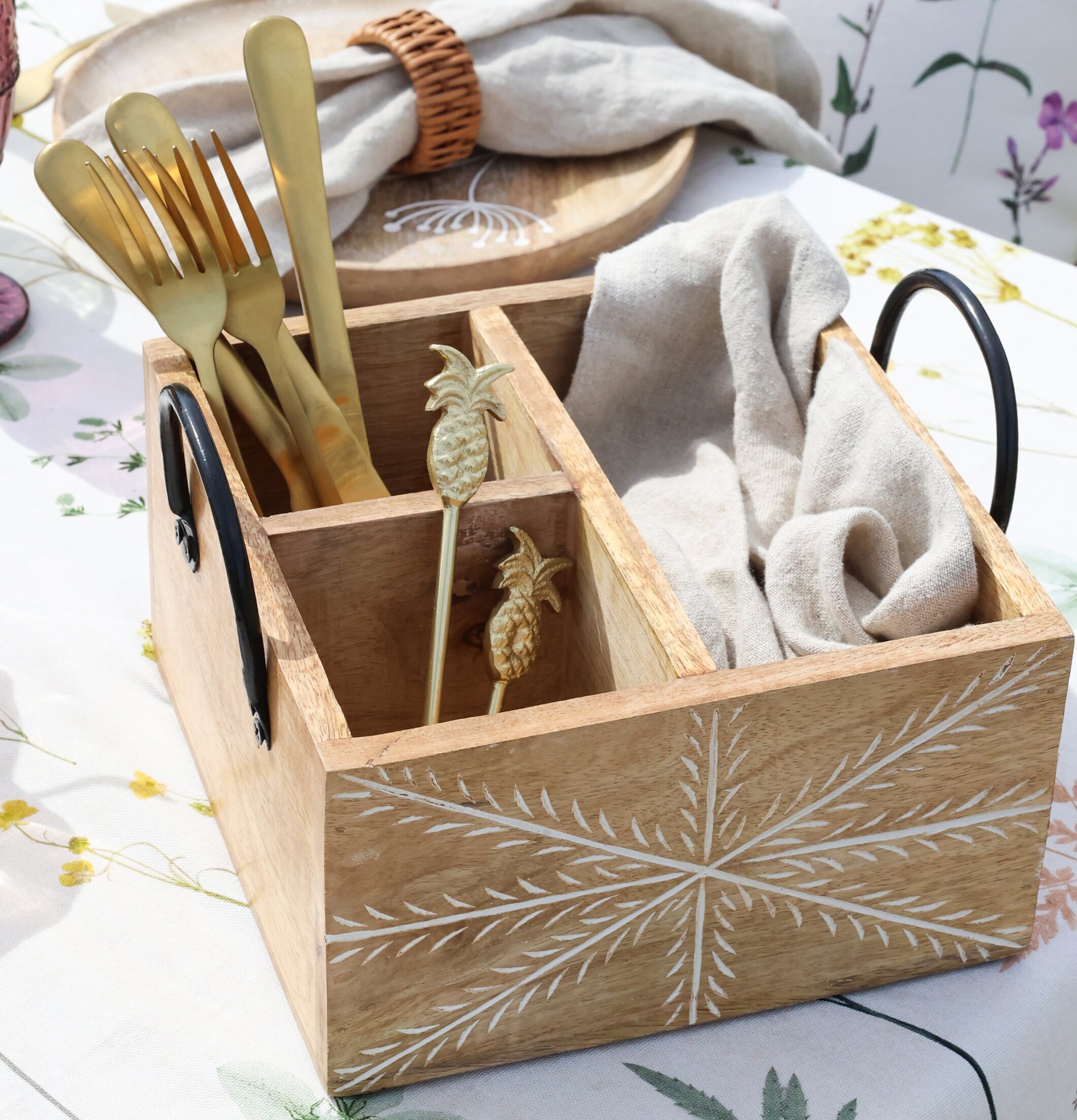 Förvaringslåda Tours Chic Antique Förvaringslådor och korgar Boxar Förvaringsboxar Porslinsboxar Trälådor Smyckesboxar i porslin Förvaringsbrickor Murstensformar