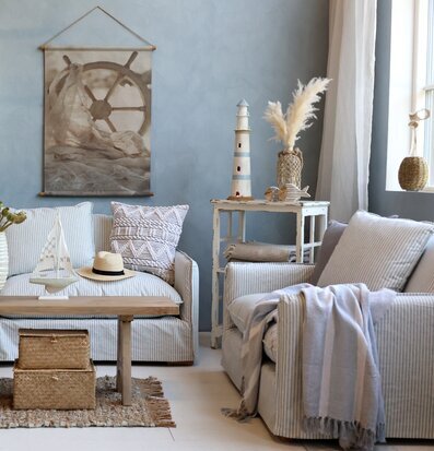 Glasvas Flätad Jute Stor Mellan Liten Chic Antique Vaser