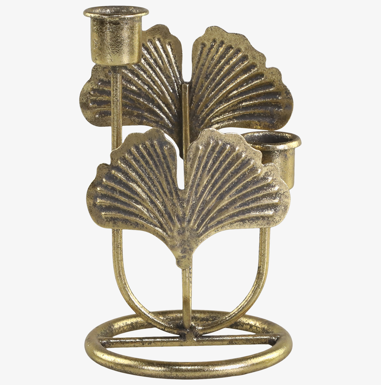 Ljusstake Blad Antik Mässing Chic Antique Ljusstakar Adventsstakar Ljushållare Ljushyllor