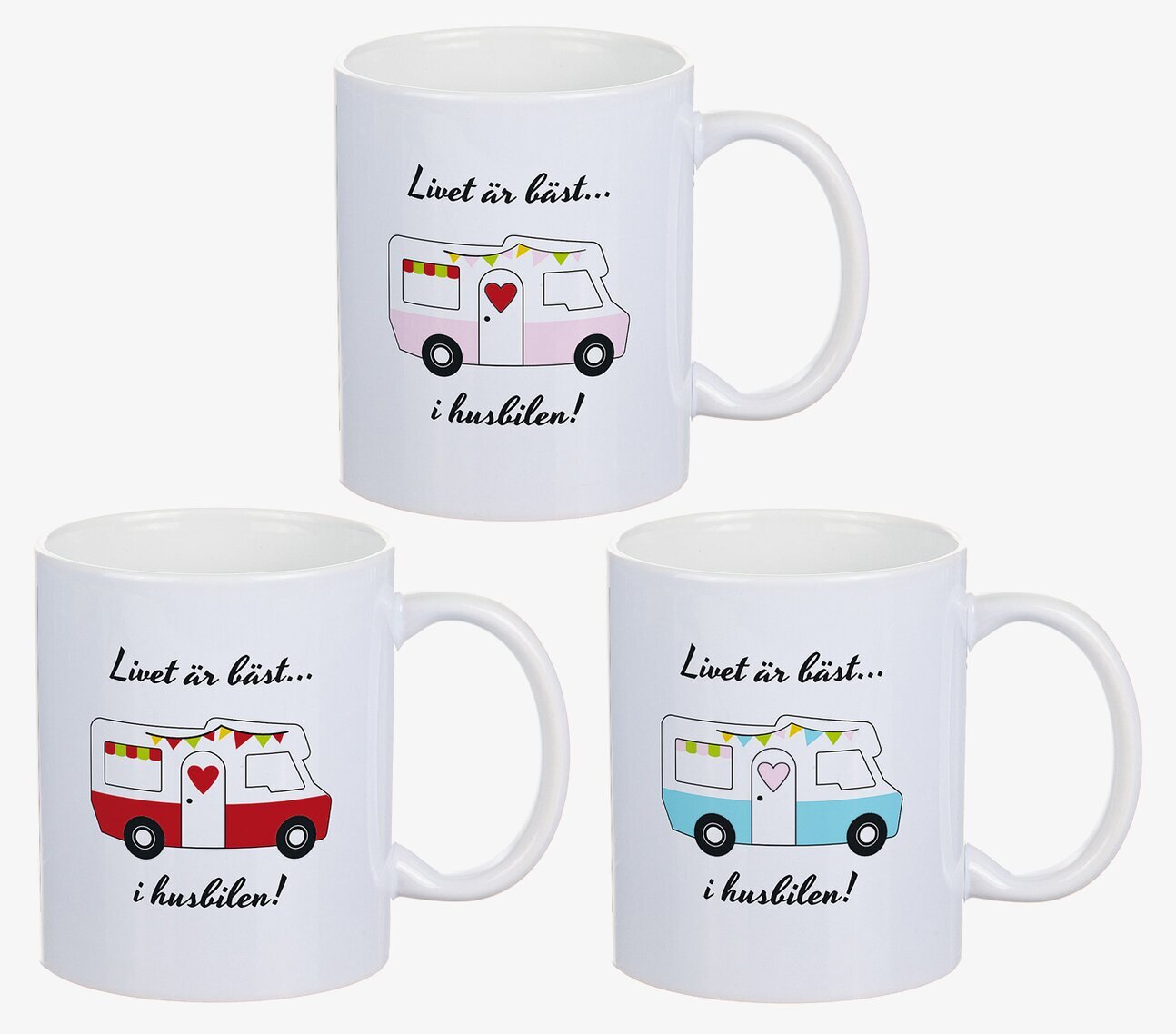 Porslinsmugg Husbil Different Design