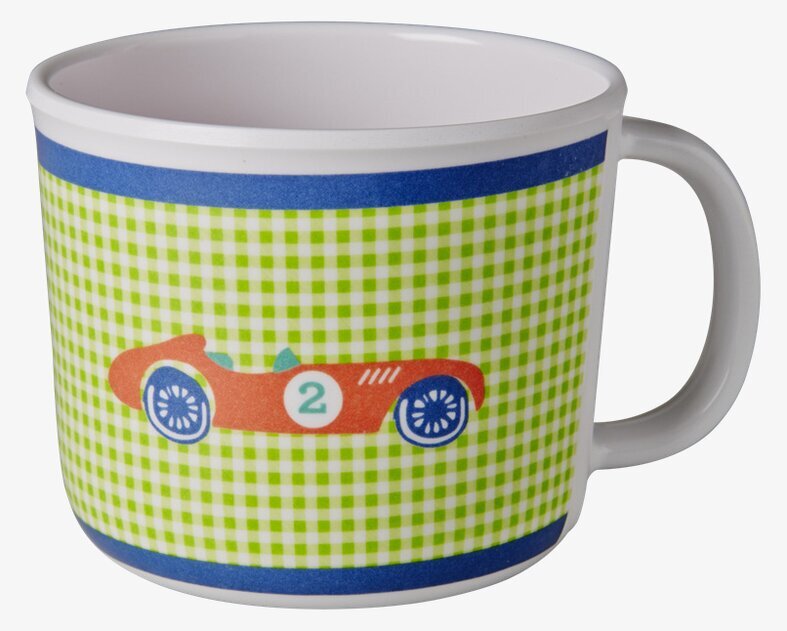 Baby Cup Bil från Rice, färgglad mugg med bilmotiv för barn