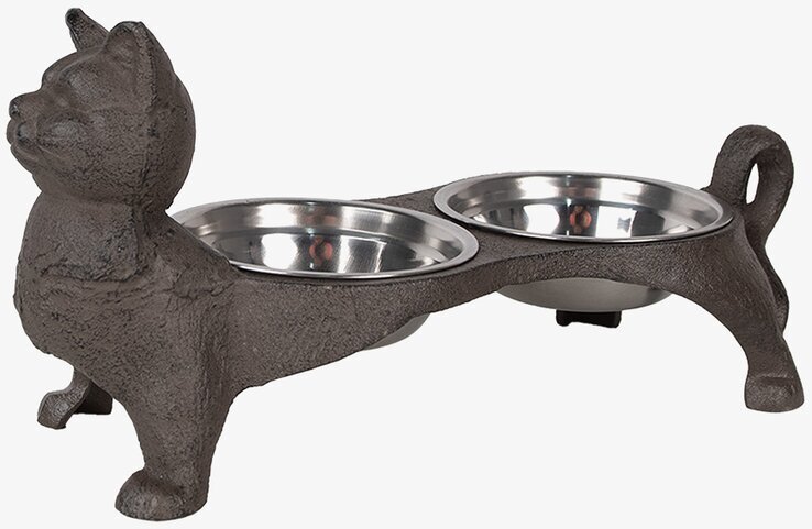 Matskål Järn Katt Clayre & Eef Kattskålar