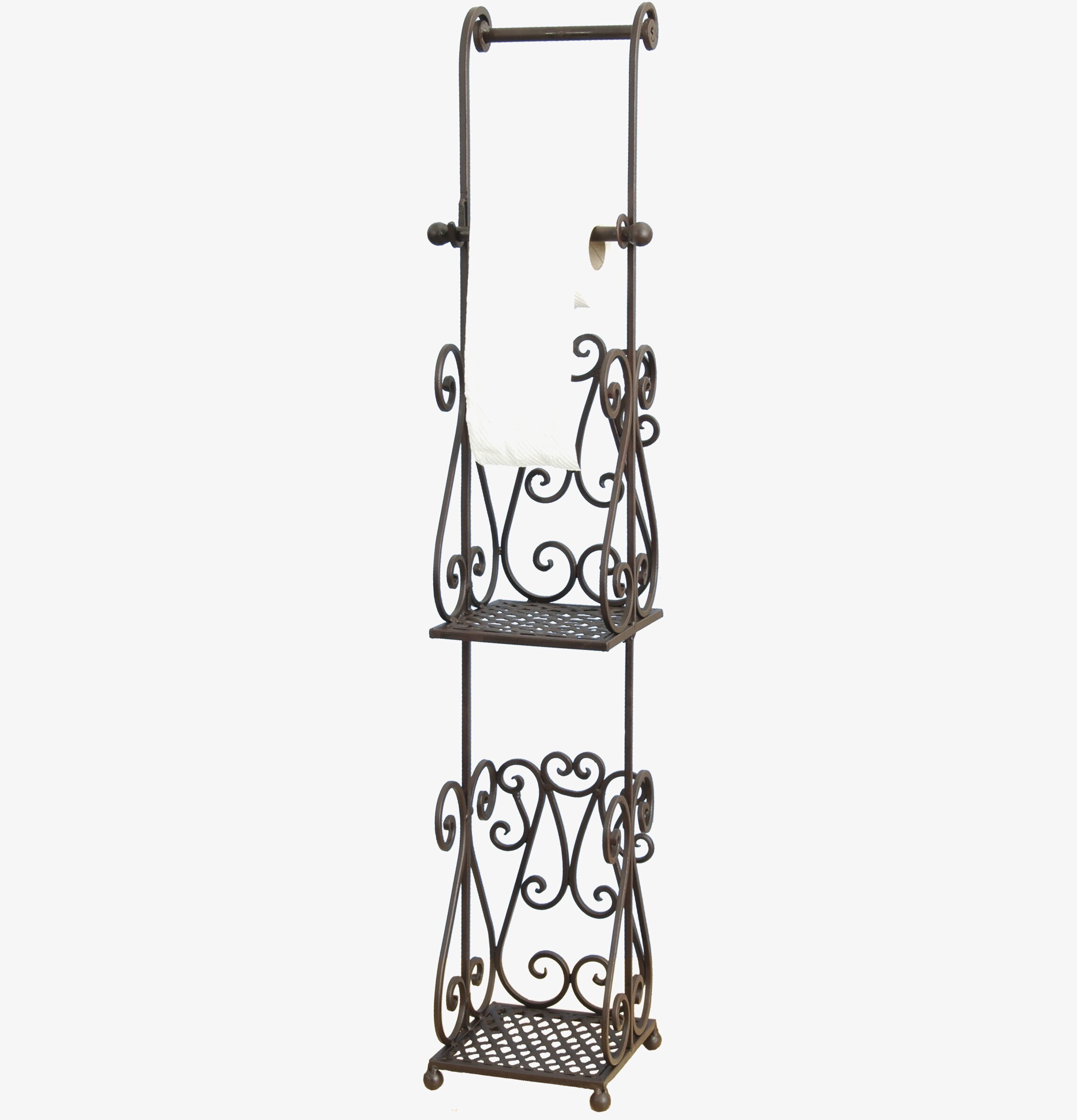 Toalettpappershållare Golv Antique Brown Clayre & Eef Hållare för toapapper
