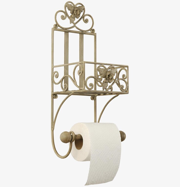 Toalettpappershållare Järn Beige Clayre & Eef Hållare för toapapper