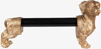 Bild av elegant och kreativ pappershållare i guld och svart